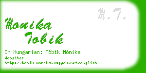 monika tobik business card
