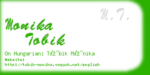 monika tobik business card